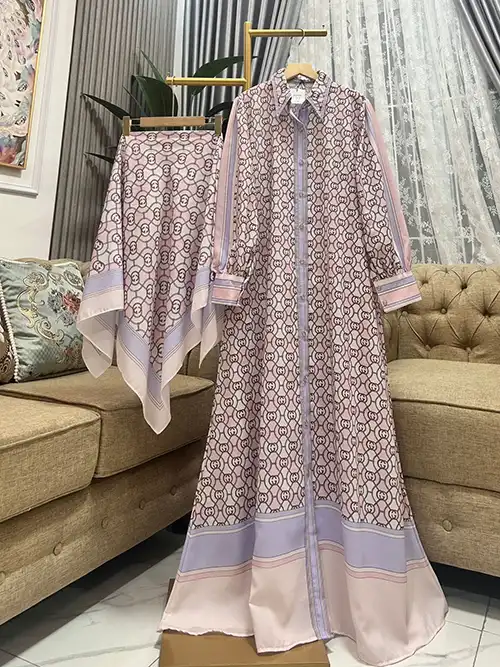 Grosir Gamis Set Hijab Persegi Printed_01