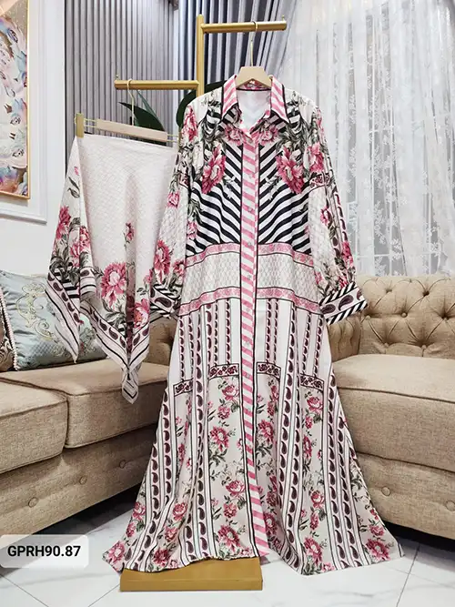 Grosir Gamis Set Hijab Persegi Printed_03