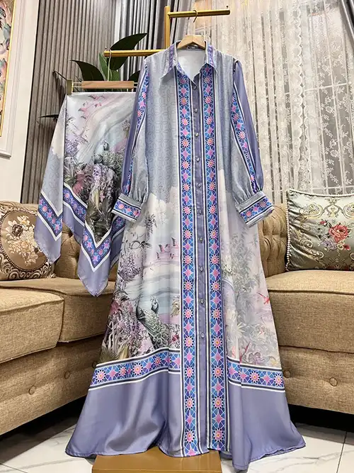 Grosir Gamis Set Hijab Persegi Printed_19