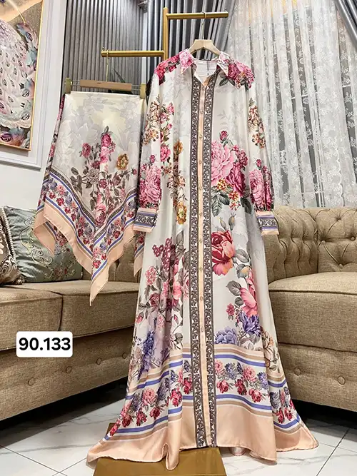 Grosir Gamis Set Hijab Persegi Printed_28