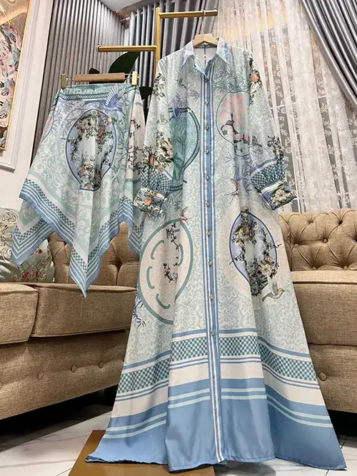 Grosir Gamis Set Hijab Persegi Printed_30