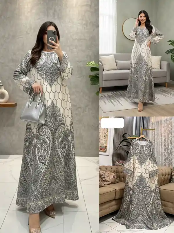 Grosir Gamis Motif Set Hijab_G 104 B