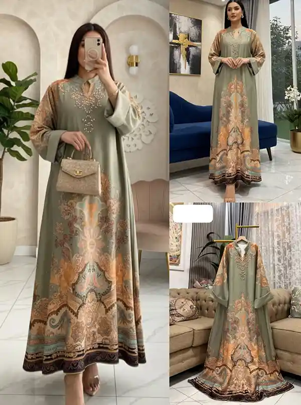 Grosir Gamis Motif Set Hijab_G 107