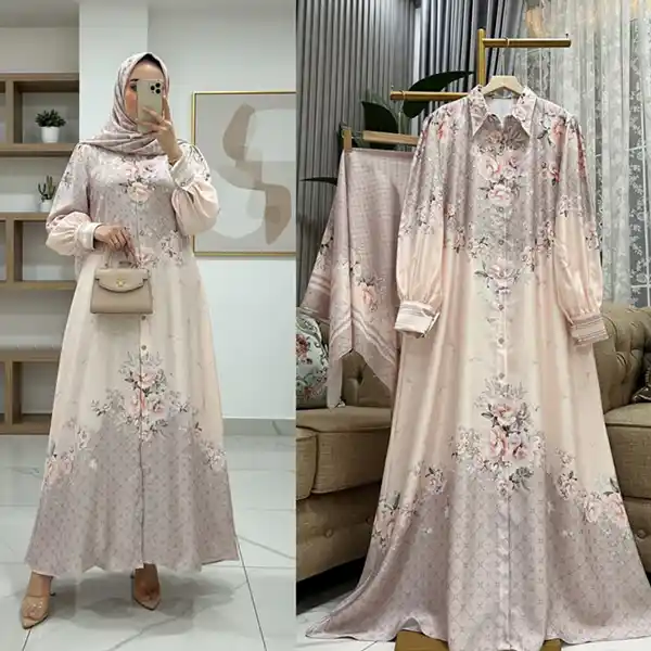 Grosir Gamis Set Hijab Persegi 2025_90.384