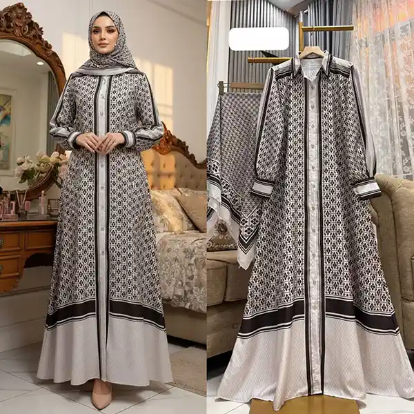 Grosir Gamis Set Hijab Persegi 2025_90.449